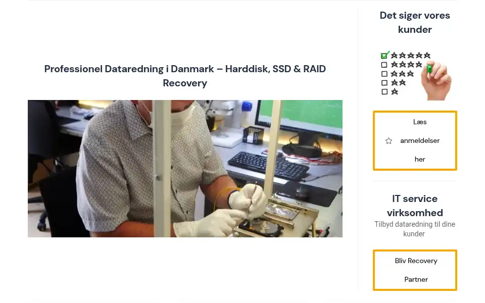 Screenshot of digitalsupport.dk