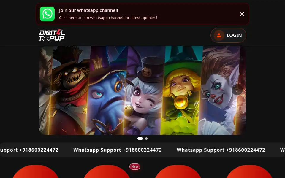 Screenshot of digitaltopup.in