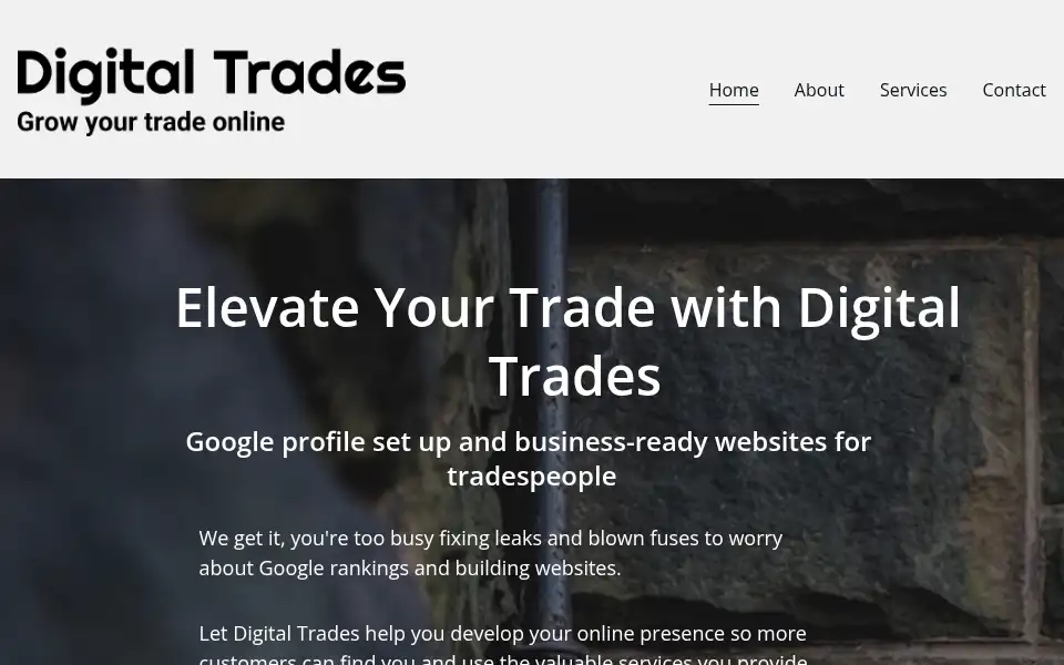 Screenshot of digitaltrades.net