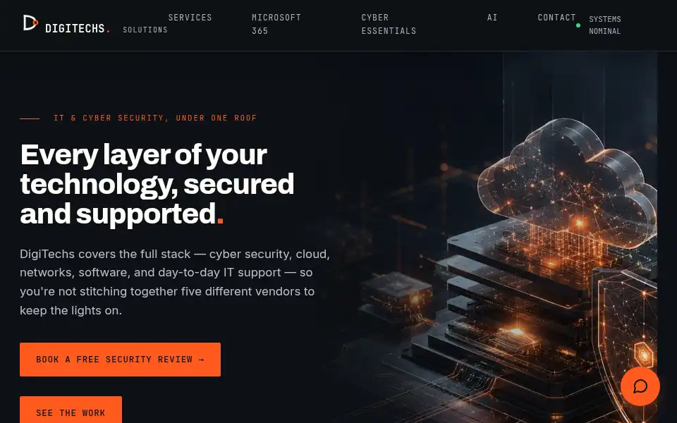 Screenshot of digitechs.co.uk
