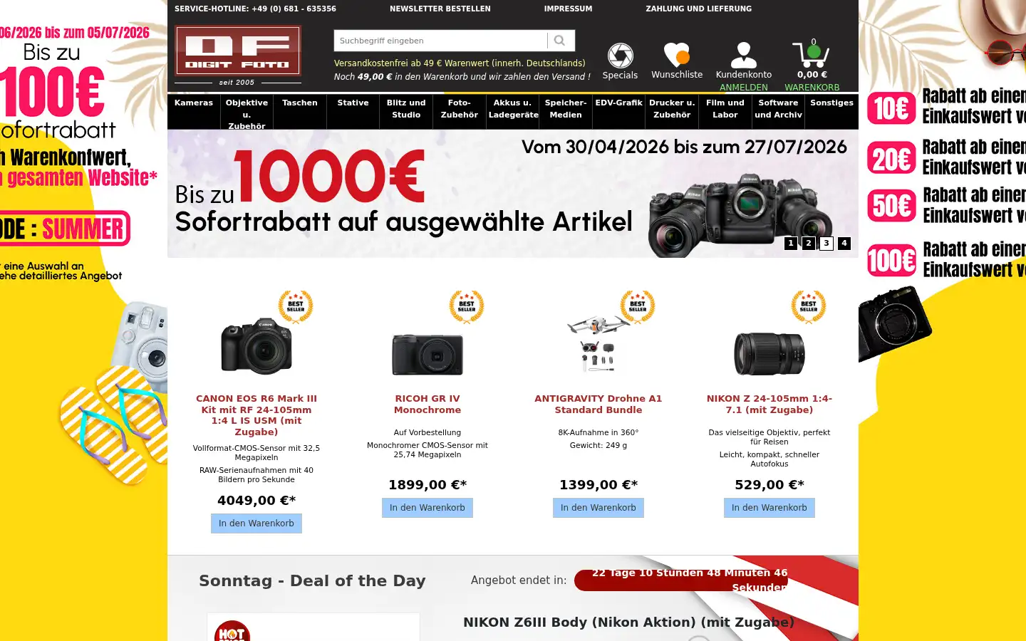 Screenshot of digitfoto.de