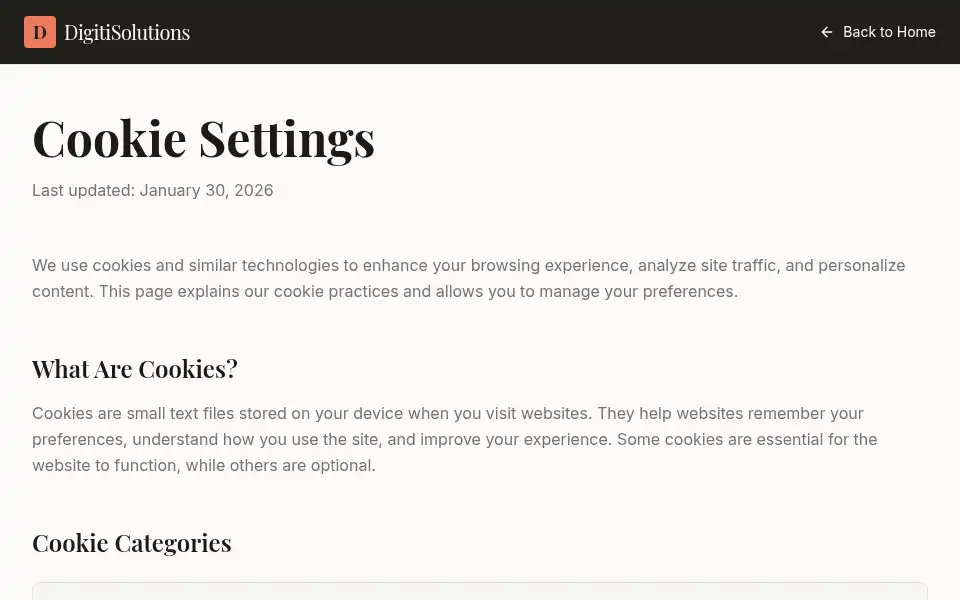 Screenshot of digitisolutions.com