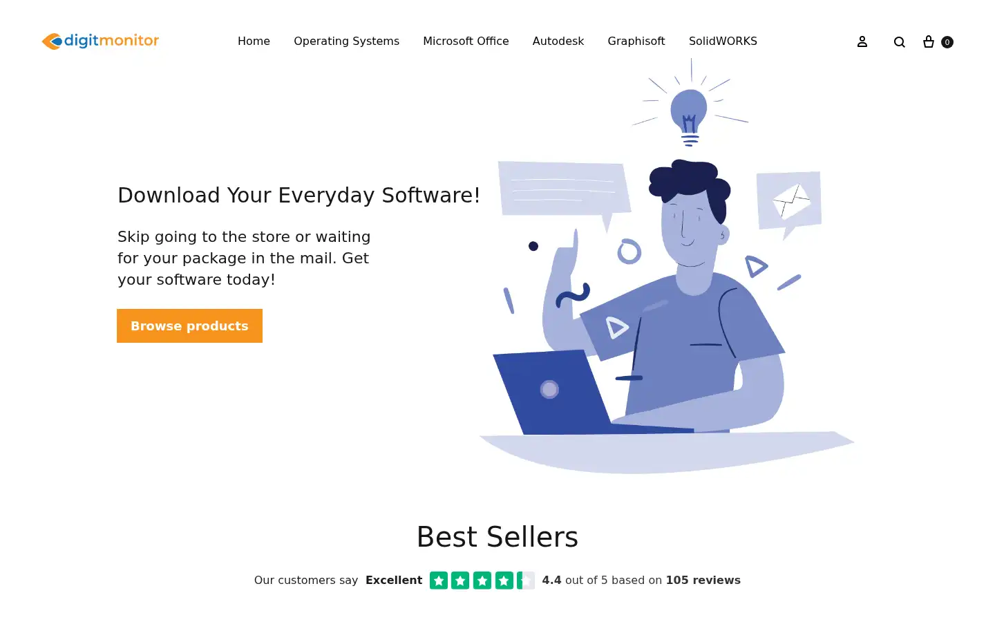 Screenshot of digitmonitor.com