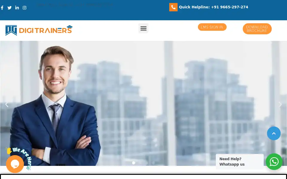 Screenshot of digitrainers.com