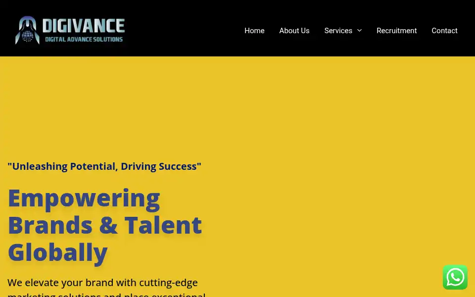 Screenshot of digivancesol.com