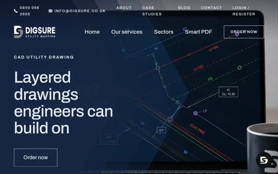 Screenshot of digsure.co.uk