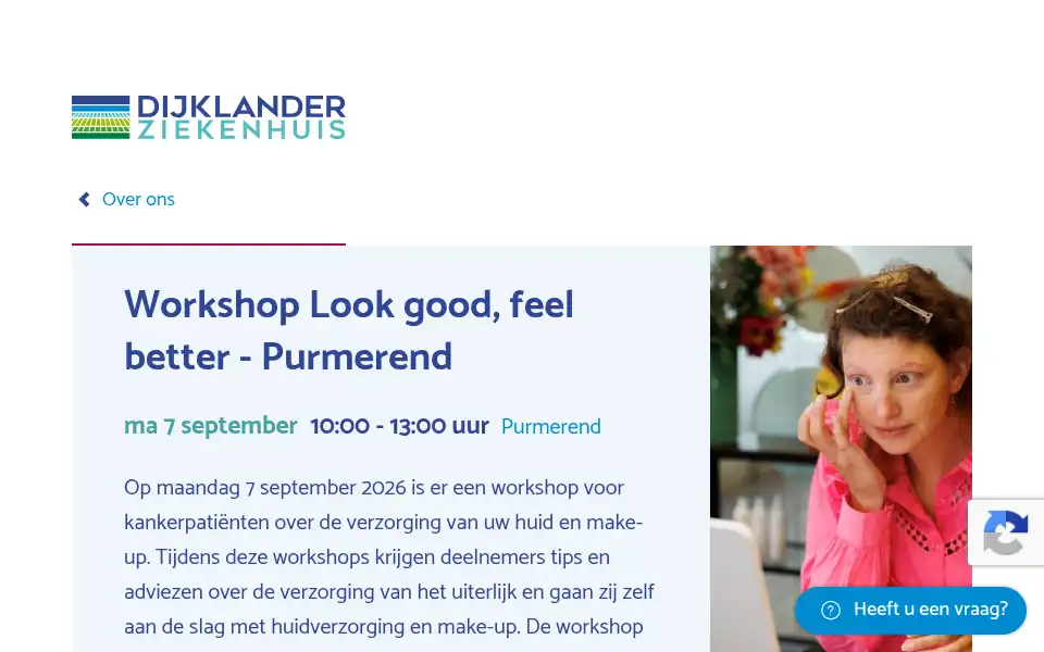Screenshot of dijklanderziekenhuis.nl