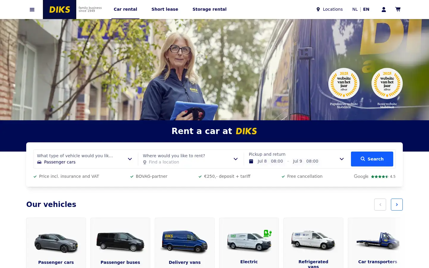 Screenshot of diks.net