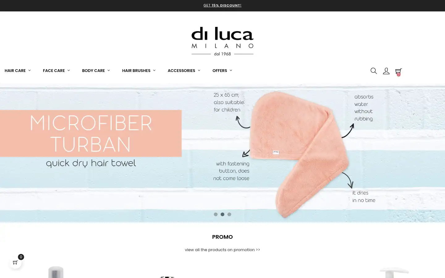 Screenshot of dilucamilano.com