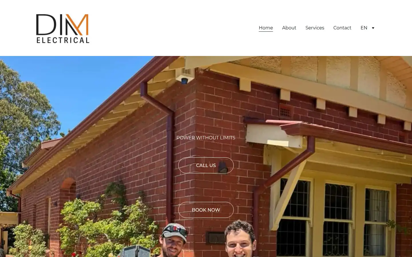 Screenshot of dimelectrical.com.au