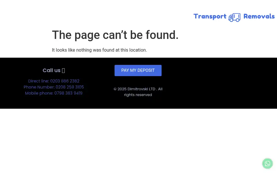 Screenshot of dimitrovskitrans.co.uk