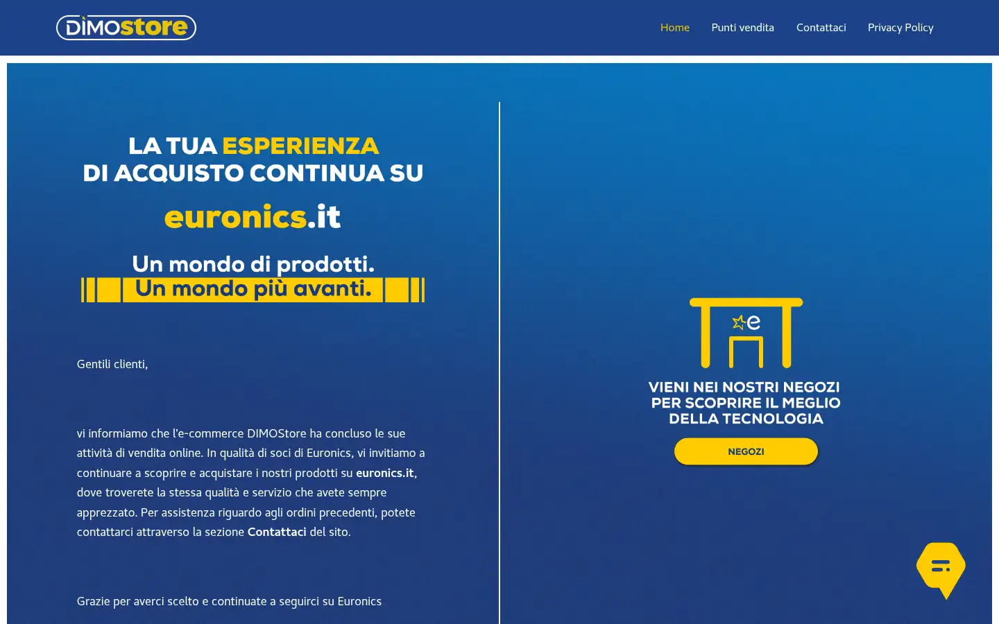 Screenshot of dimostore.it