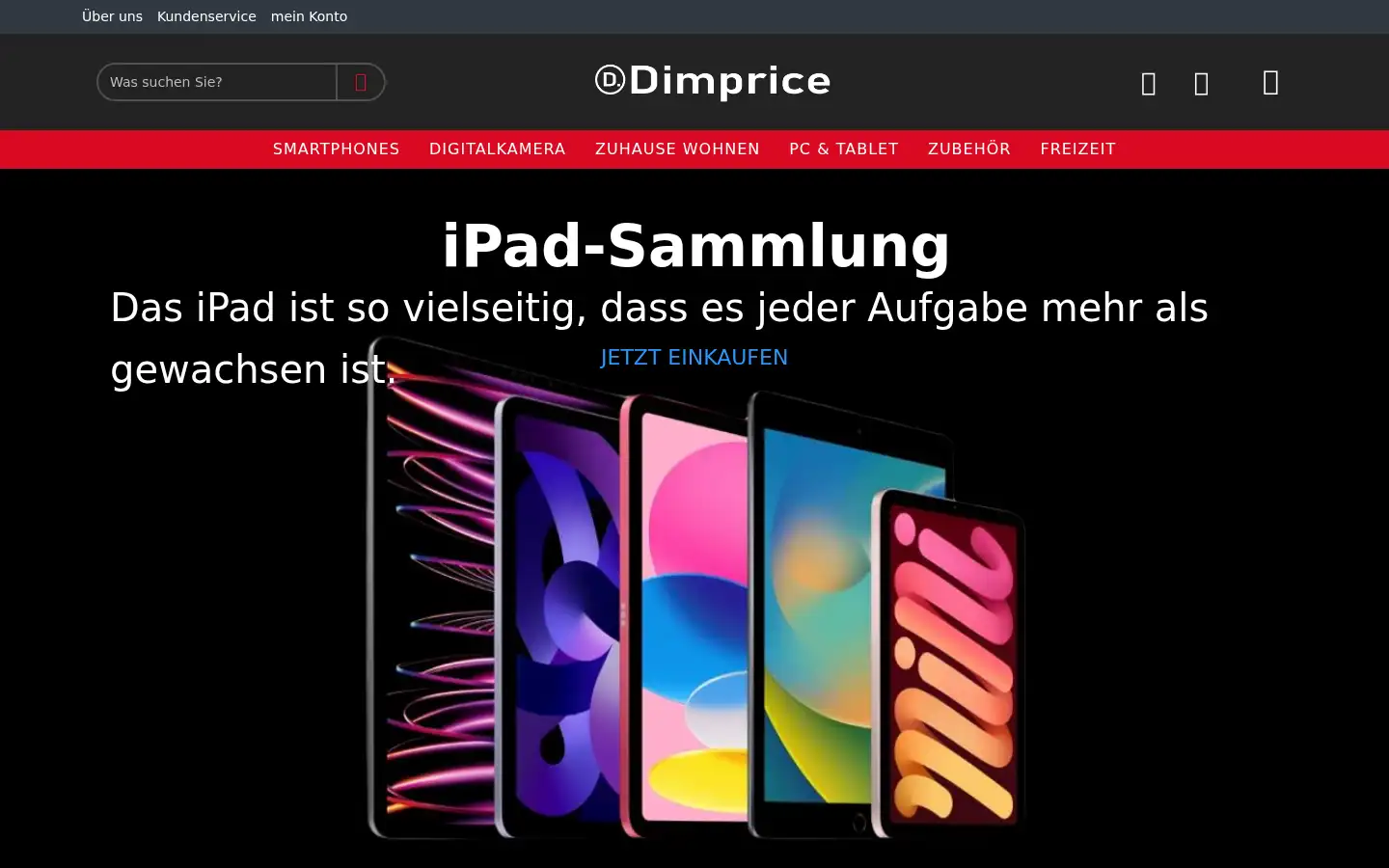 Screenshot of dimprice.de