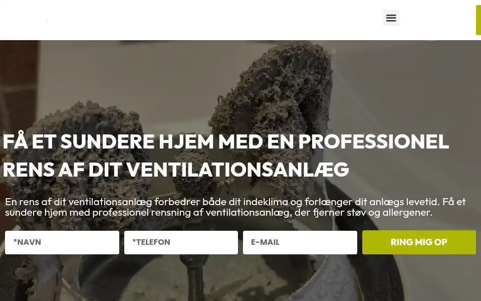 Screenshot of din-ventilation.dk