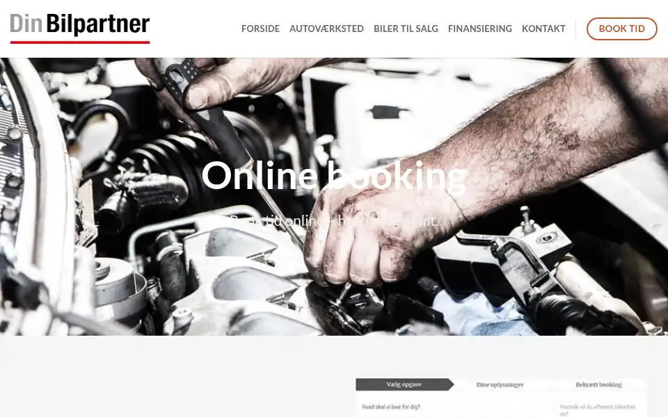 Screenshot of dinbilpartnerskive.dk
