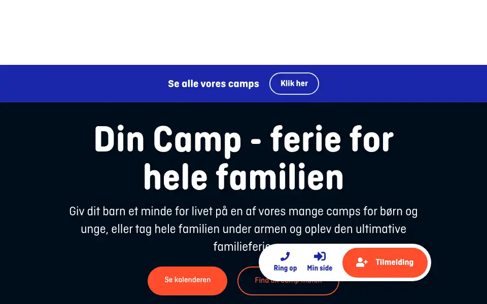 Screenshot of dincamp.dk