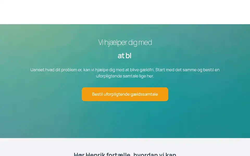 Screenshot of dingaeld.dk