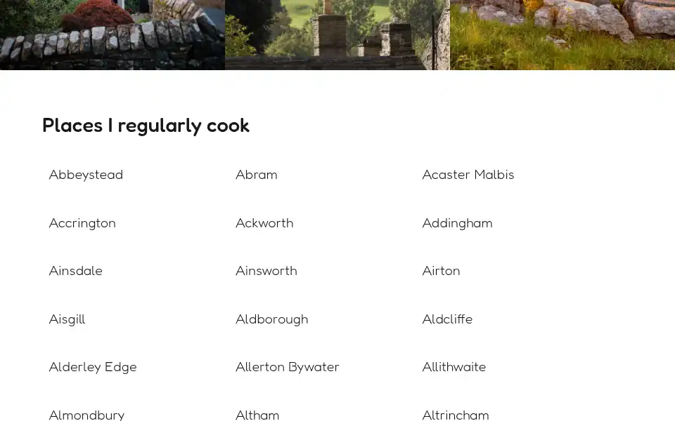 Screenshot of diningin.co.uk