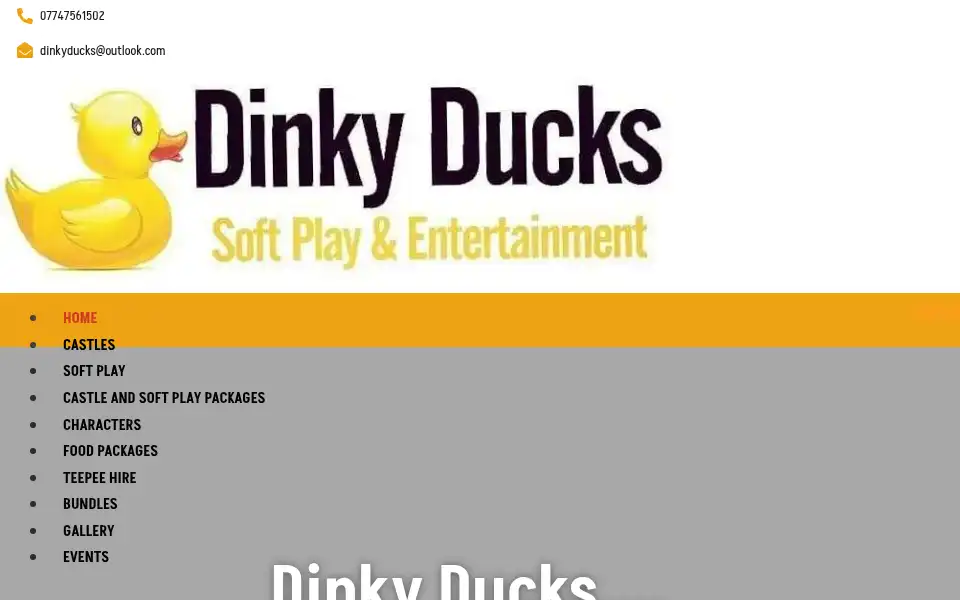 Screenshot of dinkyducks.co.uk