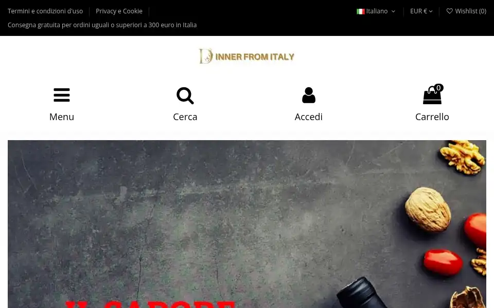 Screenshot of dinnerfromitaly.com