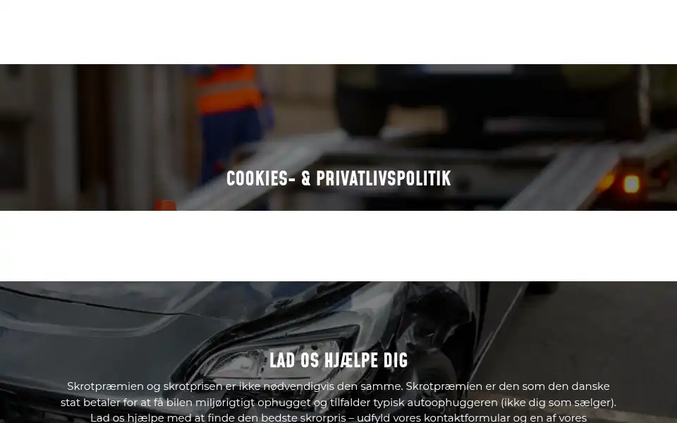 Screenshot of dinskrotbil.dk