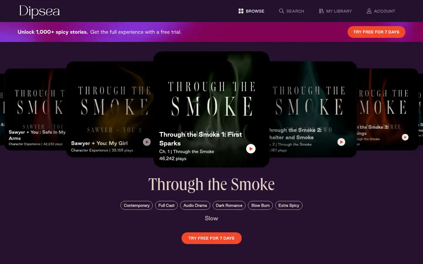 Screenshot of dipseastories.com