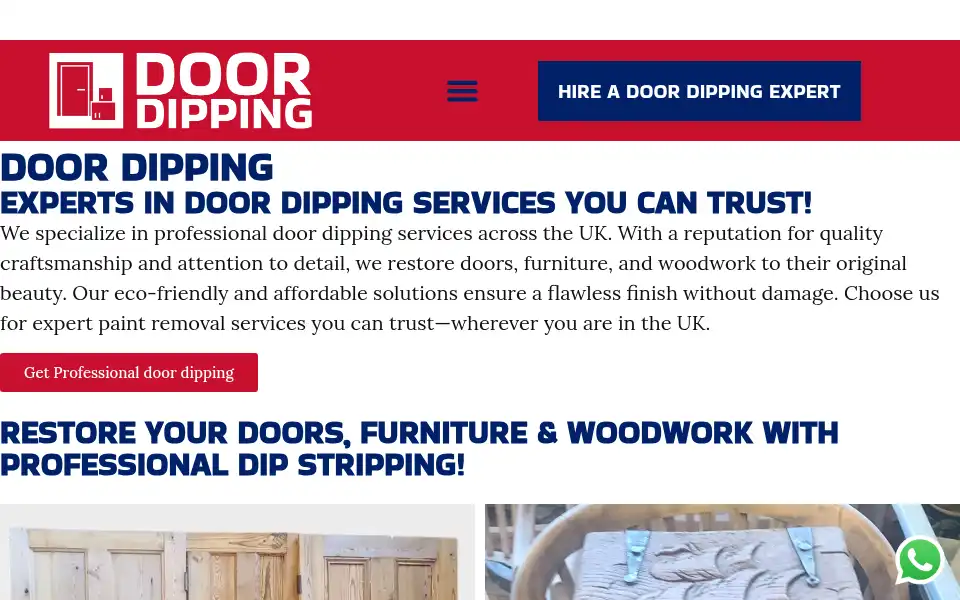 Screenshot of dipstripping.co.uk