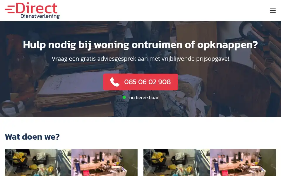 Screenshot of direct-dienstverlening.nl