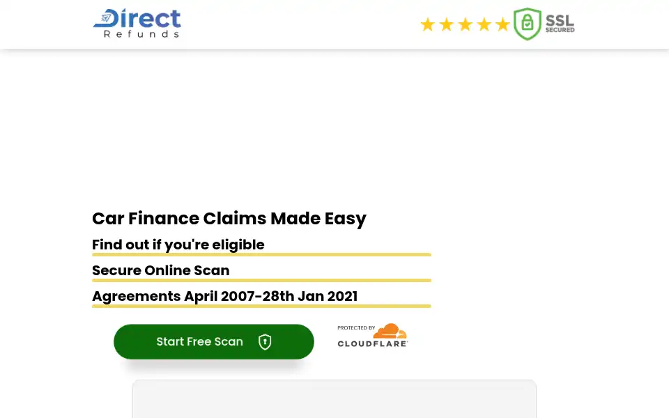 Screenshot of direct-refunds.co.uk