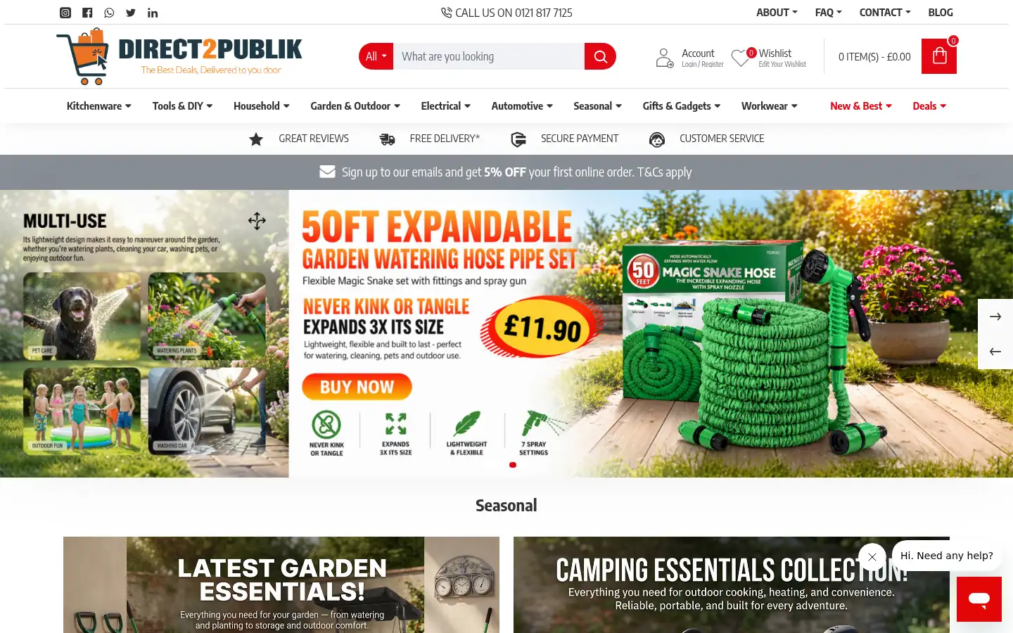 Screenshot of direct2public.co.uk
