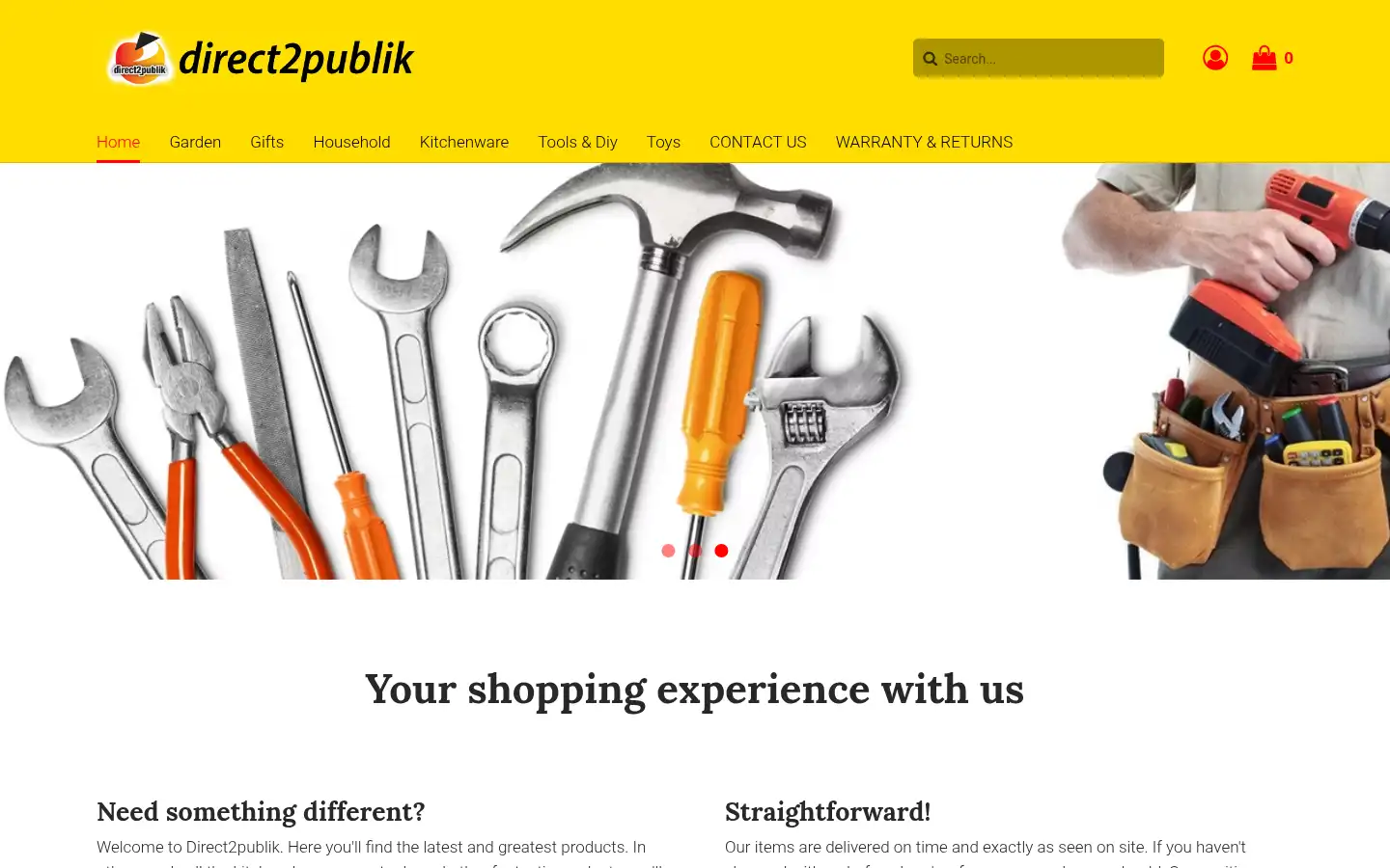 Screenshot of direct2publik.com