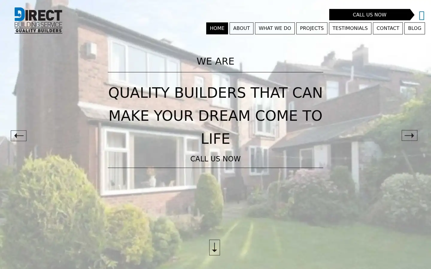 Screenshot of directbuildingservice.co.uk