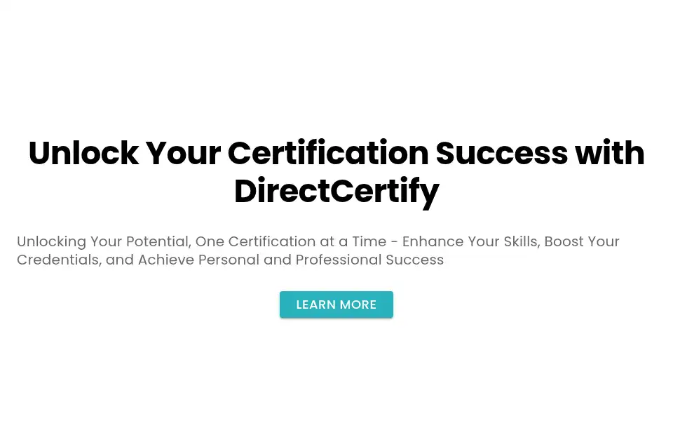 Screenshot of directcertify.com