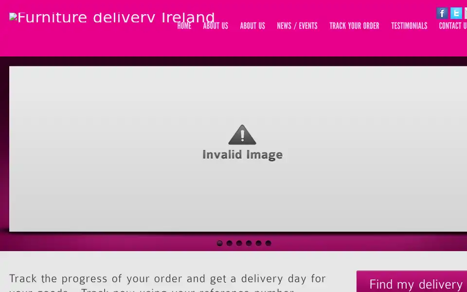 Screenshot of directdeliveriesni.co.uk