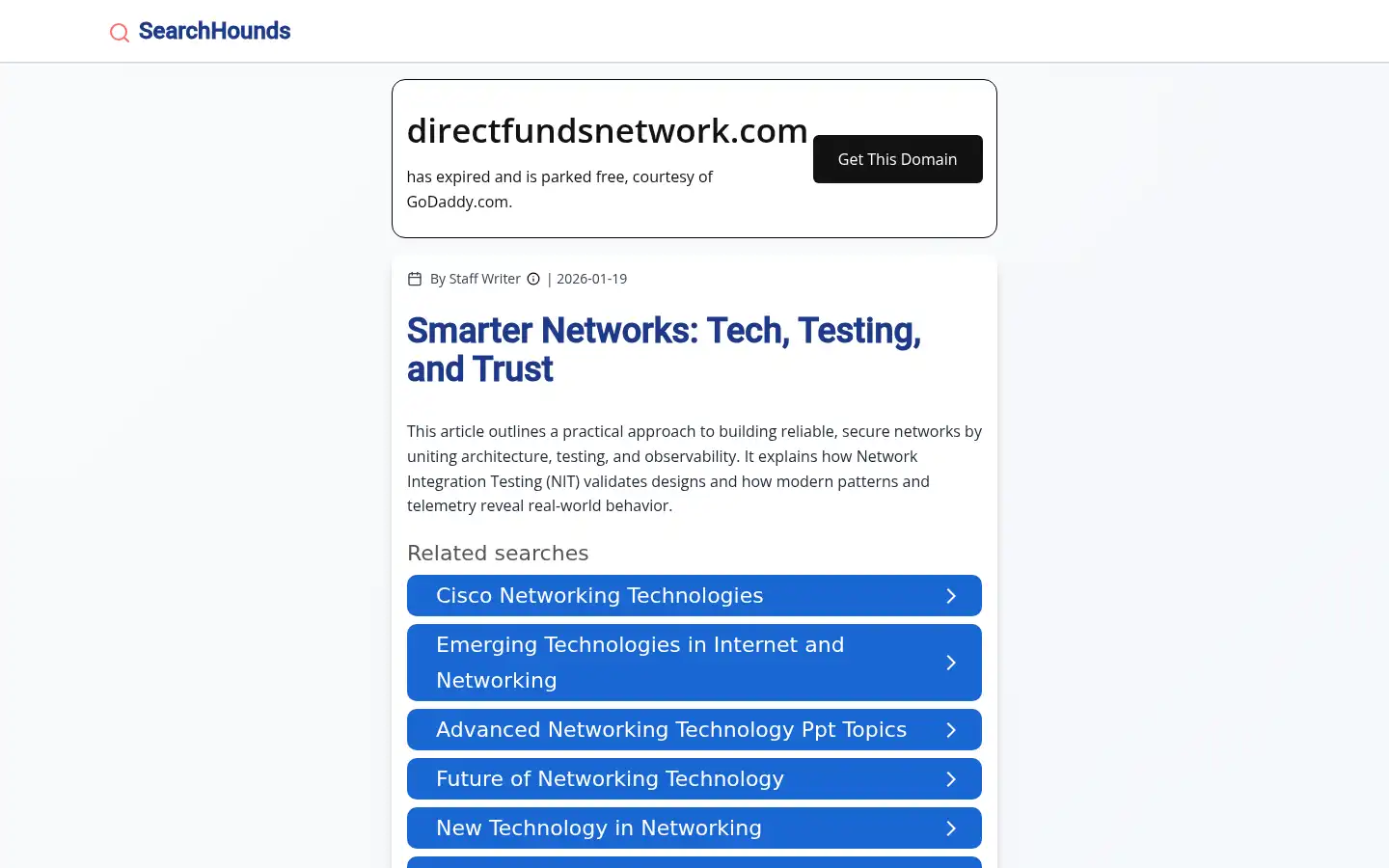 Screenshot of directfundsnetwork.com
