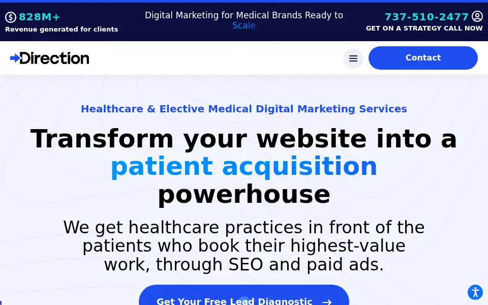 Screenshot of direction.com