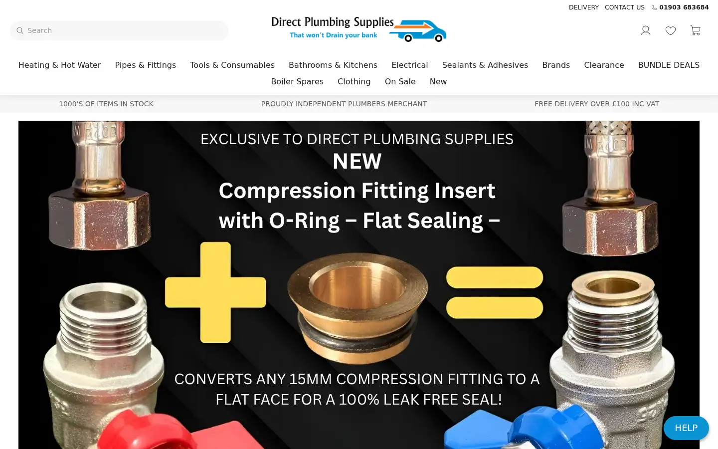 Screenshot of directplumbingsupplies.com