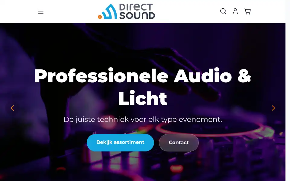 Screenshot of directsound.nl
