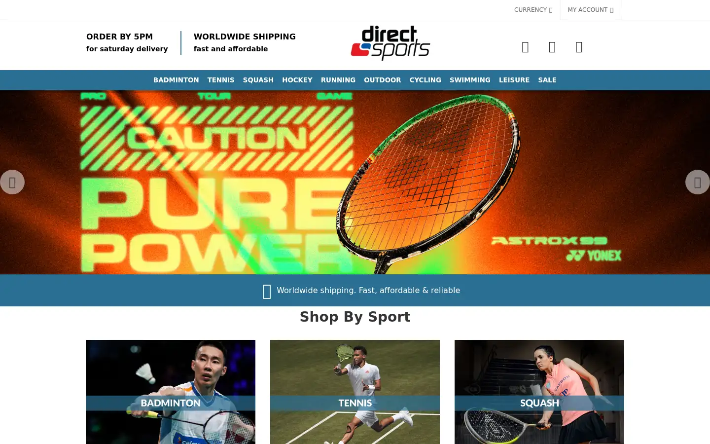 Screenshot of directsportseshop.co.uk
