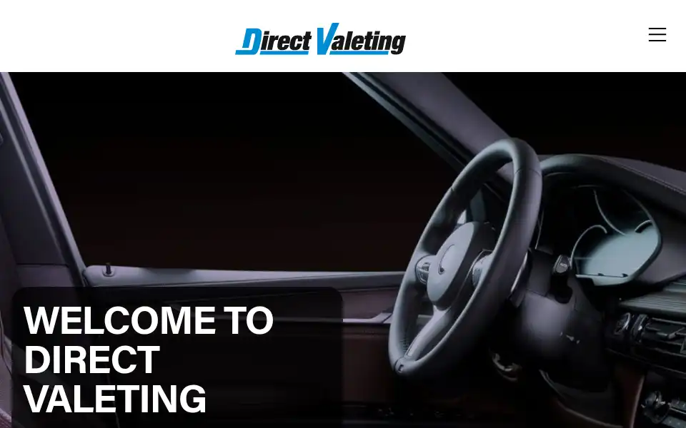 Screenshot of directvaleting.co.uk