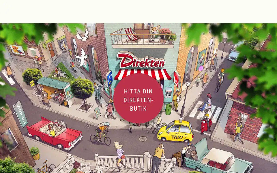 Screenshot of direkten.se