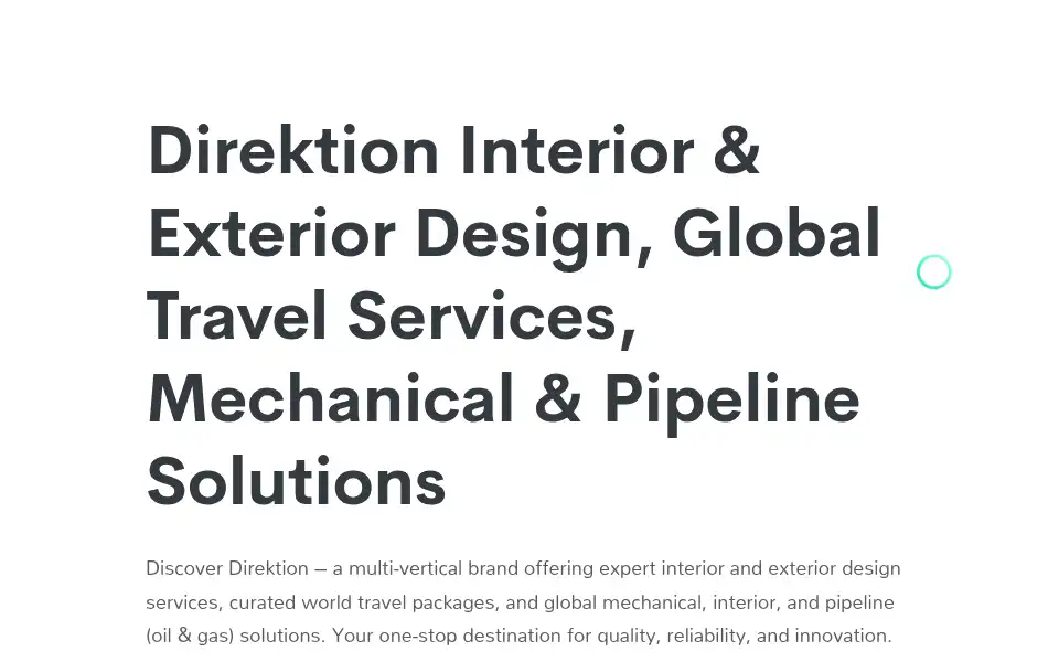 Screenshot of direktion.in