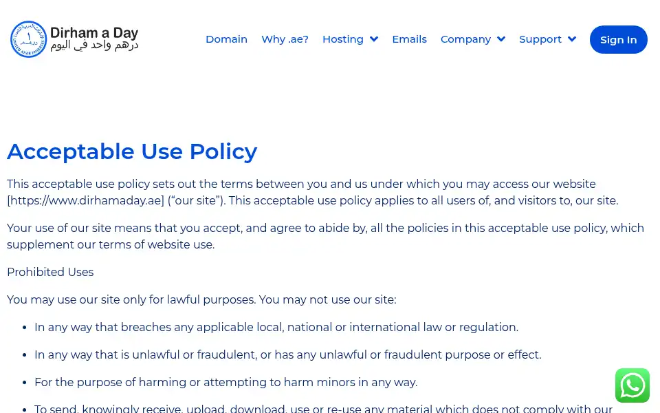 Screenshot of dirhamaday.com