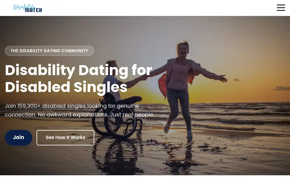 Screenshot of disabilitymatch.com