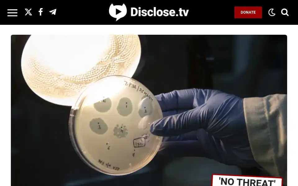 Screenshot of disclose.tv