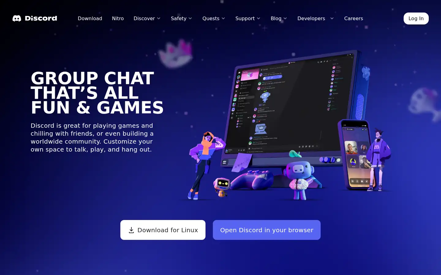 Screenshot of discordapp.com