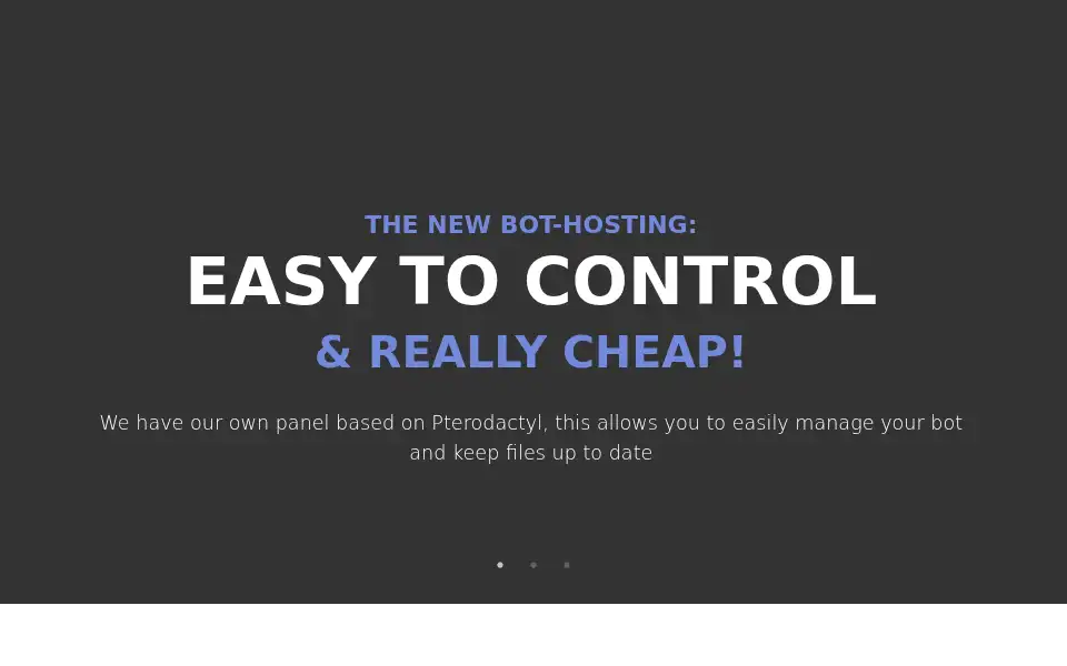 Screenshot of discordbothosting.com