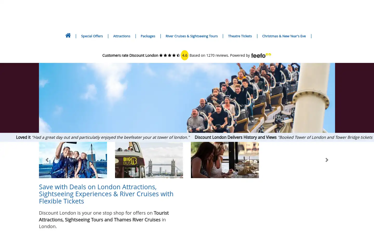 Screenshot of discount-london.com
