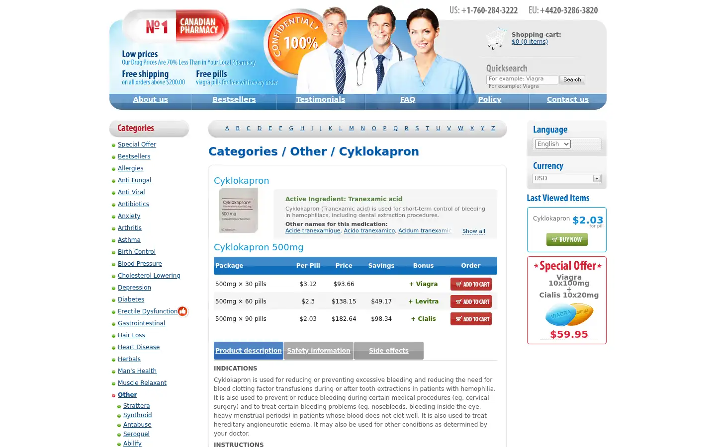 Screenshot of discount-tabs.com