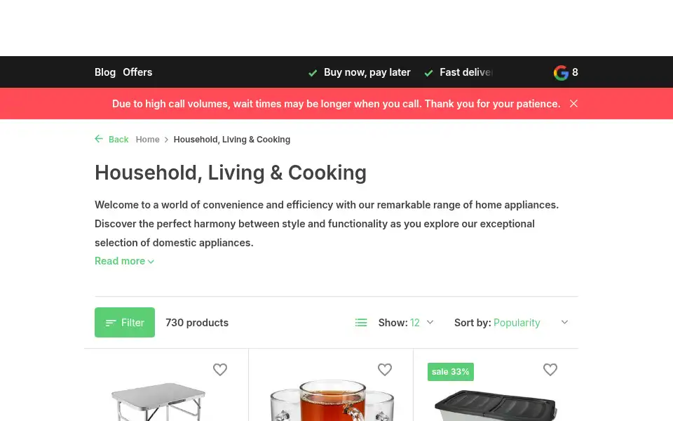 Screenshot of discountershop.nl